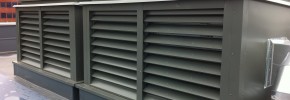 Thermac thermally resistant louvres in-situ at Sheffield University