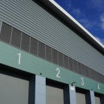 Our Triple Bank fabricated weather louvre in-situ at a job in Exeter